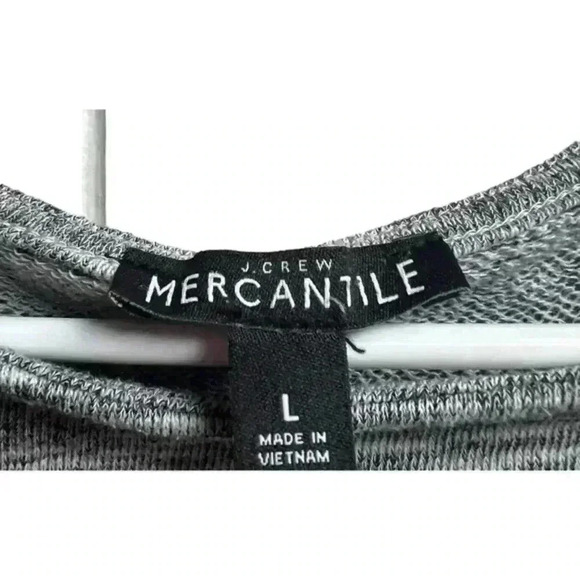 J Crew Mercantile Long‎ Sleeve Shirt With Belt Women's Size Large Gray - Picture 2 of 6